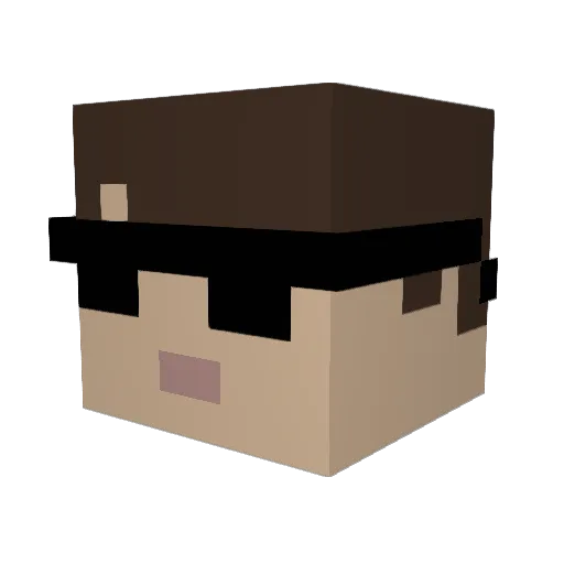 vanmieghem05 Minecraft avatar head, 3D render