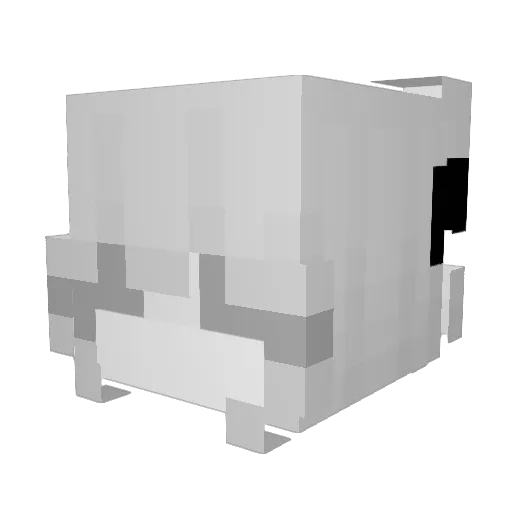 vannannaa Minecraft avatar head, 3D render