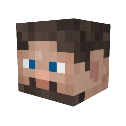 vanpeezy Minecraft avatar head, 3D render