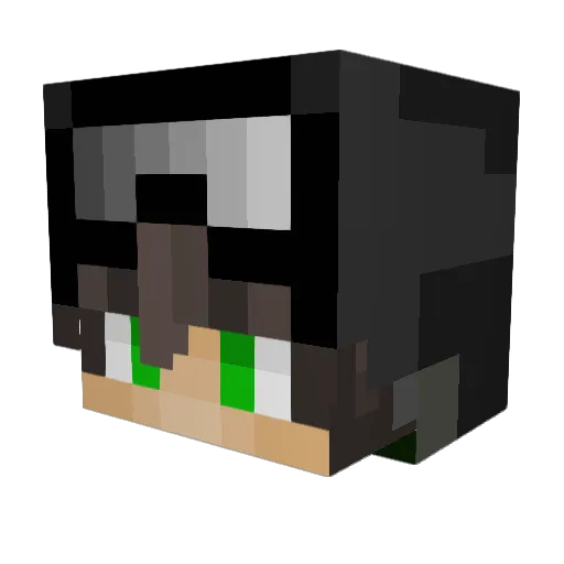 vanroekel Minecraft avatar head, 3D render