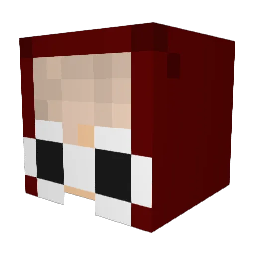 vansbox Minecraft avatar head, 3D render