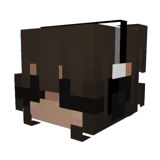 vansiii Minecraft avatar head, 3D render