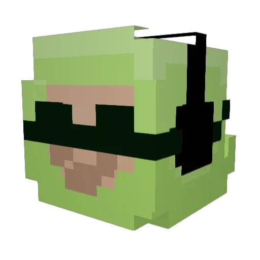 vant3a Minecraft avatar head, 3D render