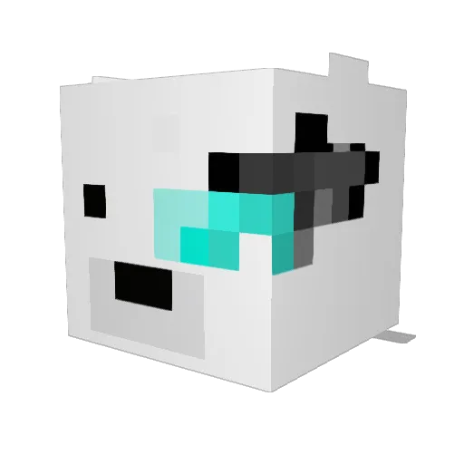 vantas111 Minecraft avatar head, 3D render