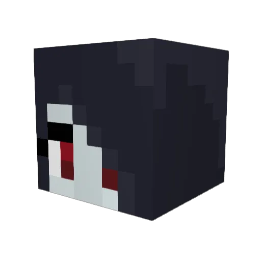 vantasbutt Minecraft avatar head, 3D render