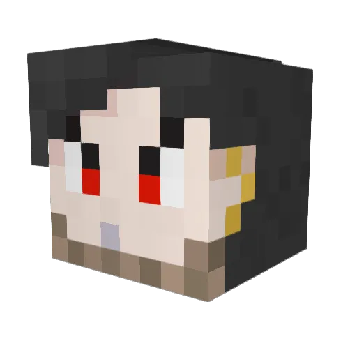 vantasslove Minecraft avatar head, 3D render