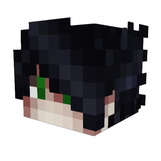 vanushkas Minecraft avatar head, 3D render