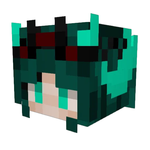vanyvie Minecraft avatar head, 3D render