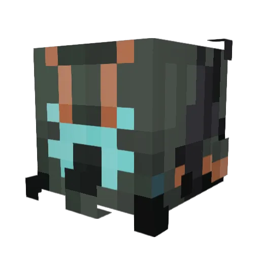 vape_man Minecraft avatar head, 3D render
