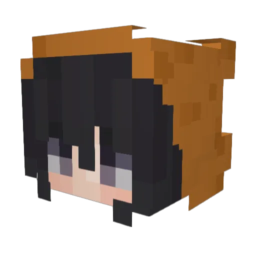 vapepods Minecraft avatar head, 3D render
