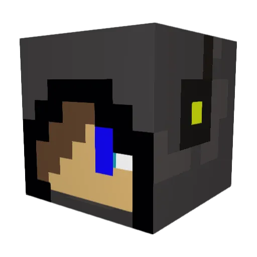 vaporus1 Minecraft avatar head, 3D render