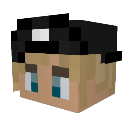 vapr Minecraft avatar head, 3D render
