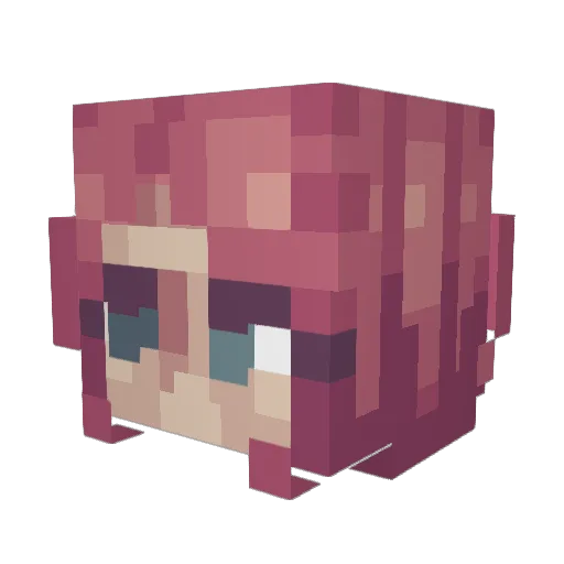 varfenders Minecraft avatar head, 3D render