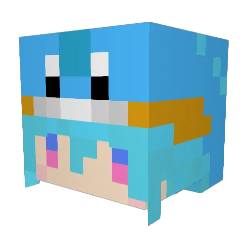 varindy Minecraft avatar head, 3D render
