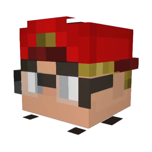 varionflo Minecraft avatar head, 3D render