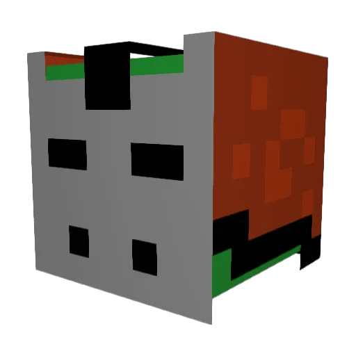 varisayayin Minecraft avatar head, 3D render