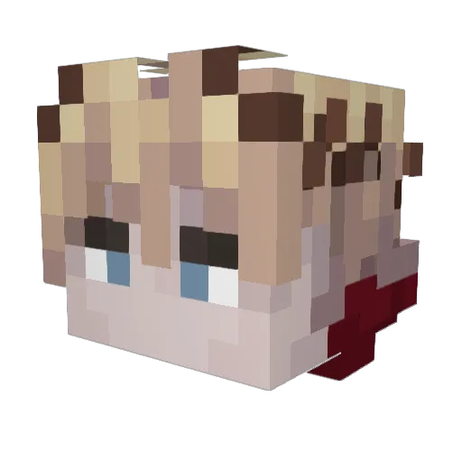 varkeb Minecraft avatar head, 3D render