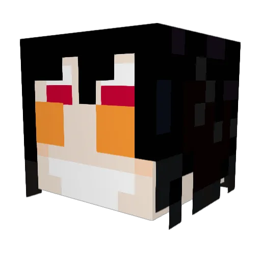 varlok Minecraft avatar head, 3D render