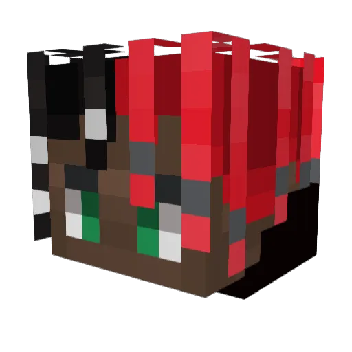 varmheden Minecraft avatar head, 3D render