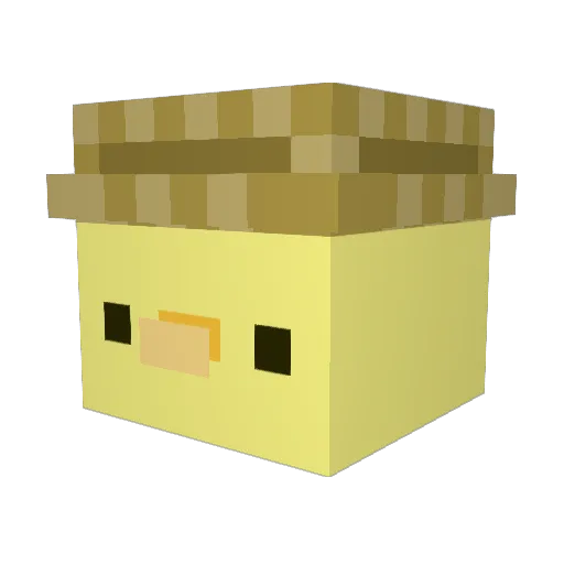 vascha Minecraft avatar head, 3D render