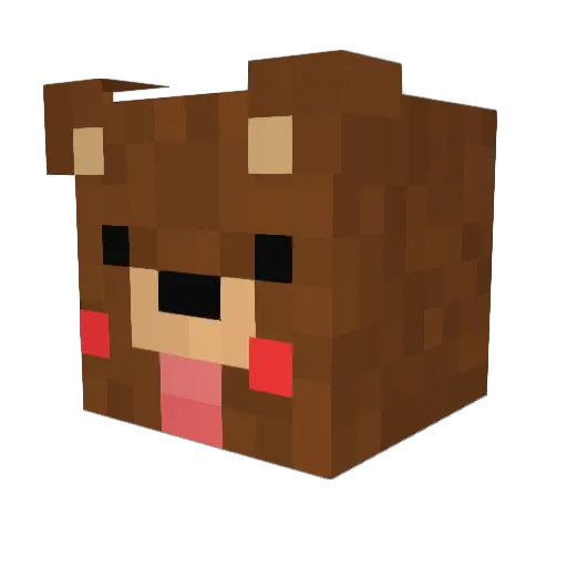 vashuka Minecraft avatar head, 3D render