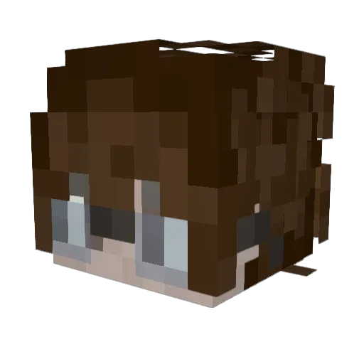 vasilense Minecraft avatar head, 3D render