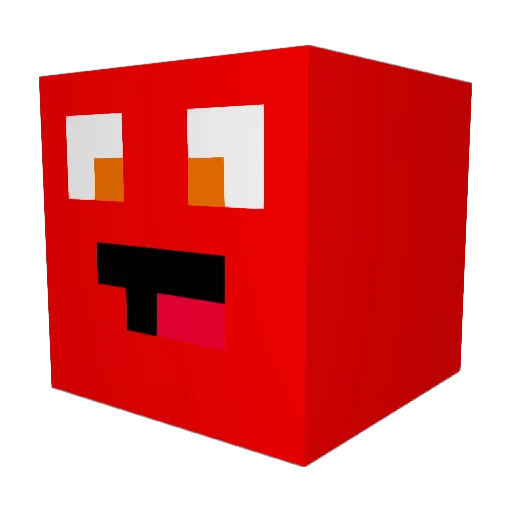 vask2008 Minecraft avatar head, 3D render