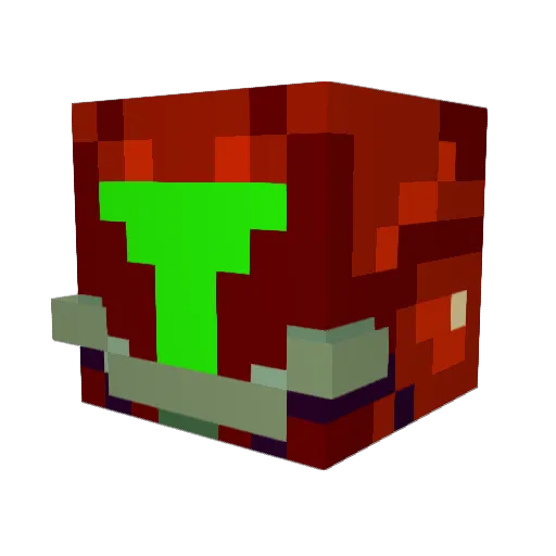 vaskamaska Minecraft avatar head, 3D render