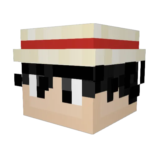 vaskoponya Minecraft avatar head, 3D render