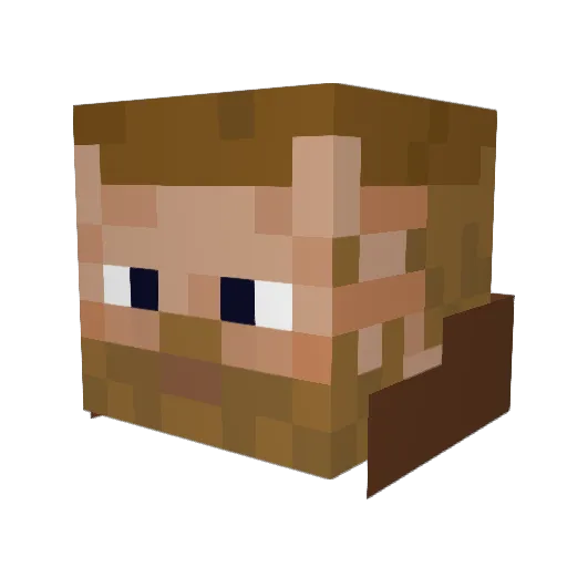 vastheronox Minecraft avatar head, 3D render