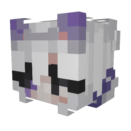 vasuik Minecraft avatar head, 3D render