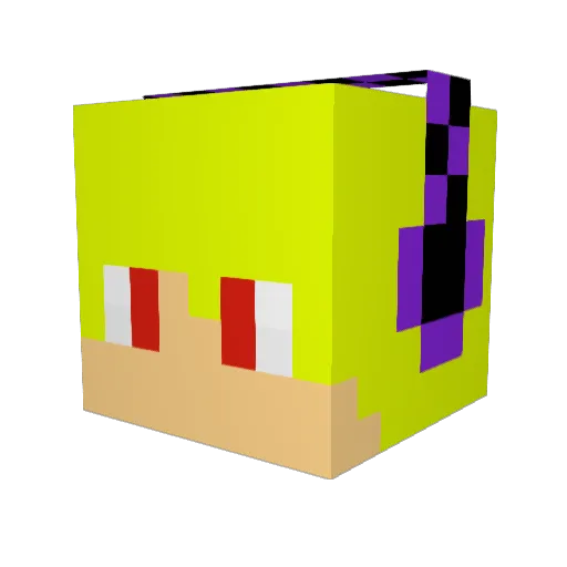 vatharus Minecraft avatar head, 3D render
