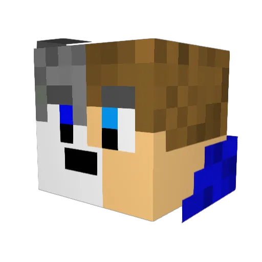vattu4 Minecraft avatar head, 3D render