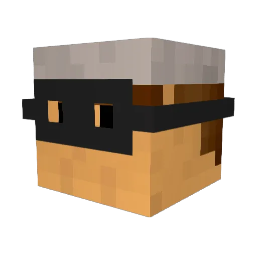 vaudry13 Minecraft avatar head, 3D render