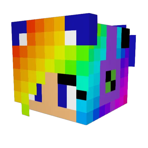 vault101boi Minecraft avatar head, 3D render