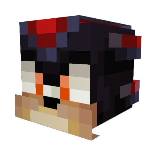 vaultxash Minecraft avatar head, 3D render