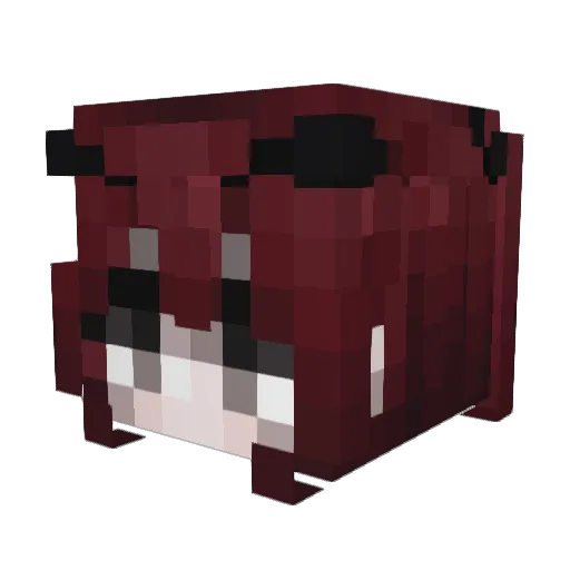 vaum Minecraft avatar head, 3D render