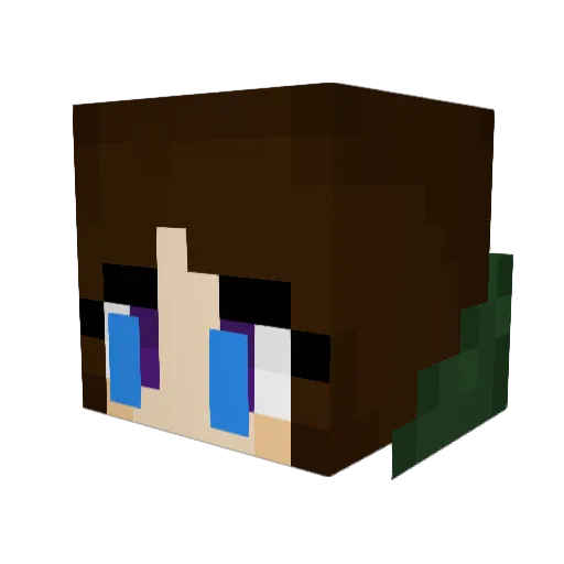 vaylie26 Minecraft avatar head, 3D render