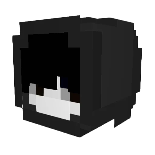 vaypa Minecraft avatar head, 3D render