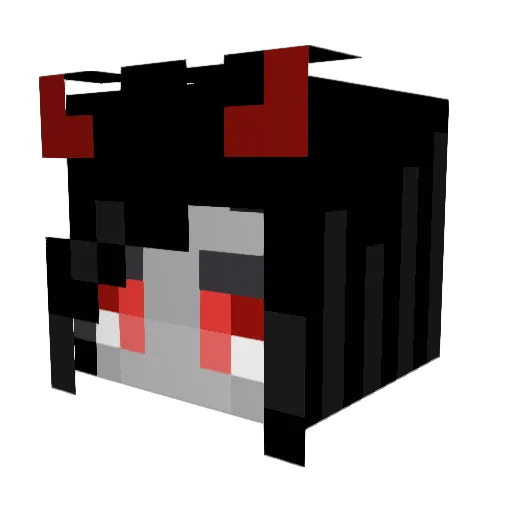 vayxls Minecraft avatar head, 3D render