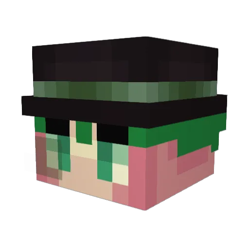 vazerew Minecraft avatar head, 3D render