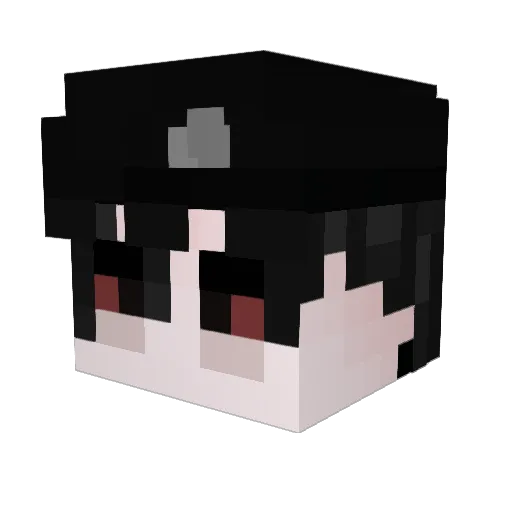 vazzH Minecraft avatar head, 3D render