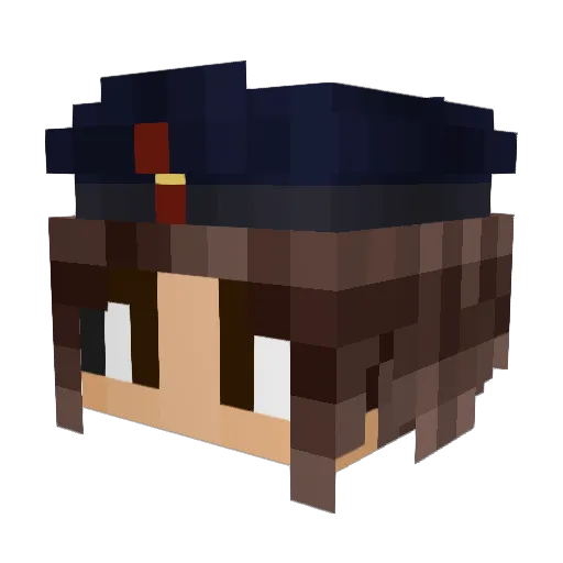 vb2023 Minecraft avatar head, 3D render
