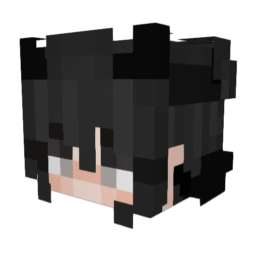 vbghvn Minecraft avatar head, 3D render