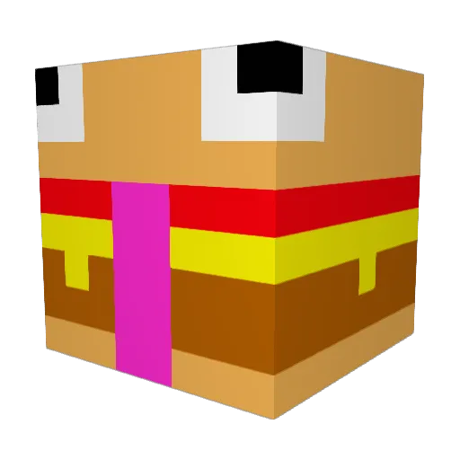 vbrick_gaming Minecraft avatar head, 3D render