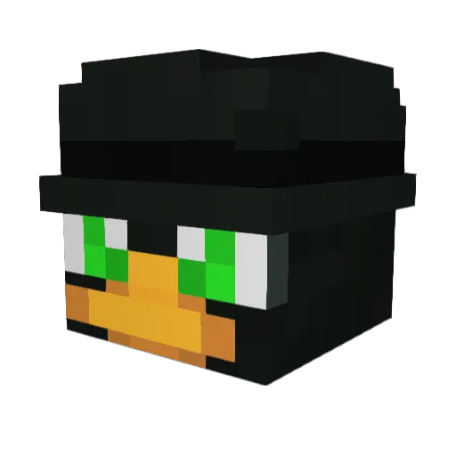 vbu Minecraft avatar head, 3D render