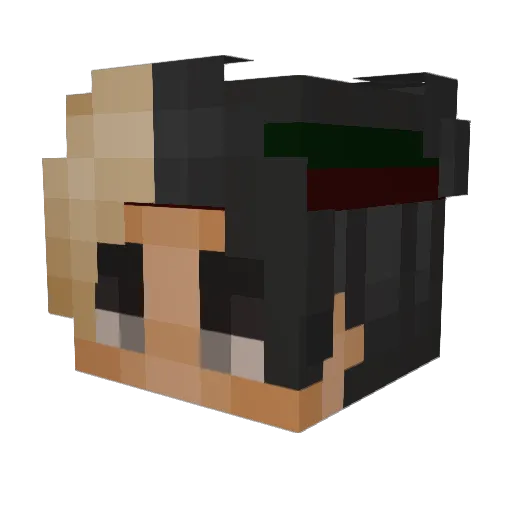 vbucks Minecraft avatar head, 3D render