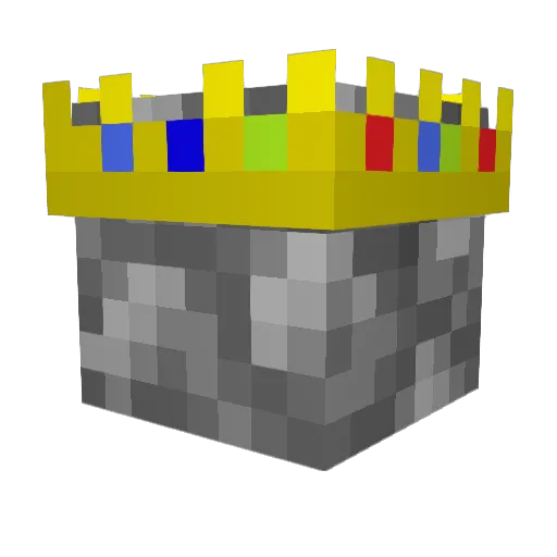vc1335 Minecraft avatar head, 3D render