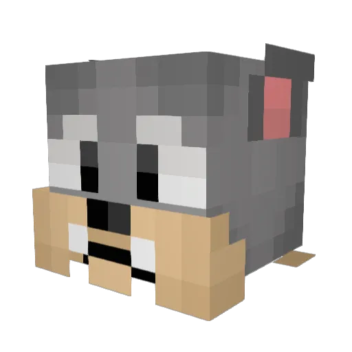 vc14 Minecraft avatar head, 3D render