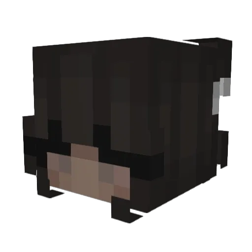 vcbk Minecraft avatar head, 3D render